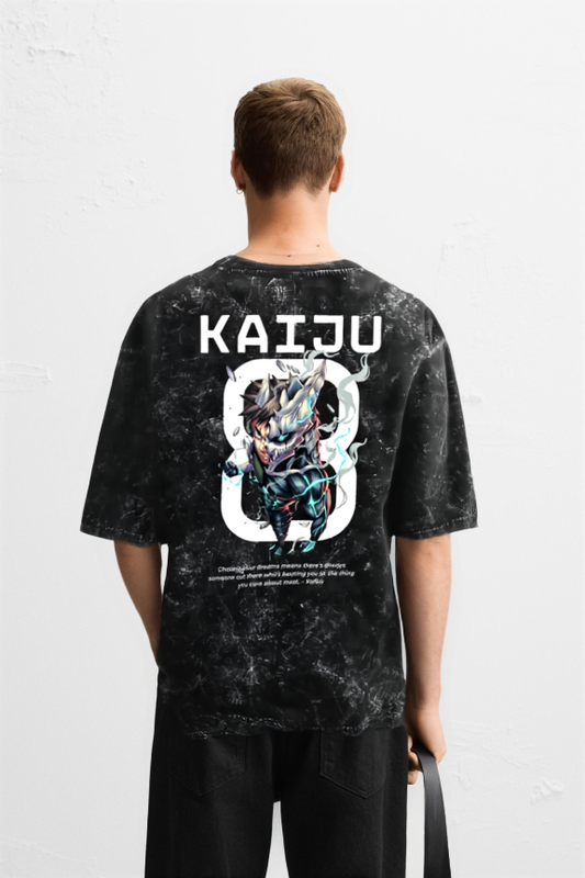 Kaiju no8 Acid Washed Oversized Tee NuanceDesigns