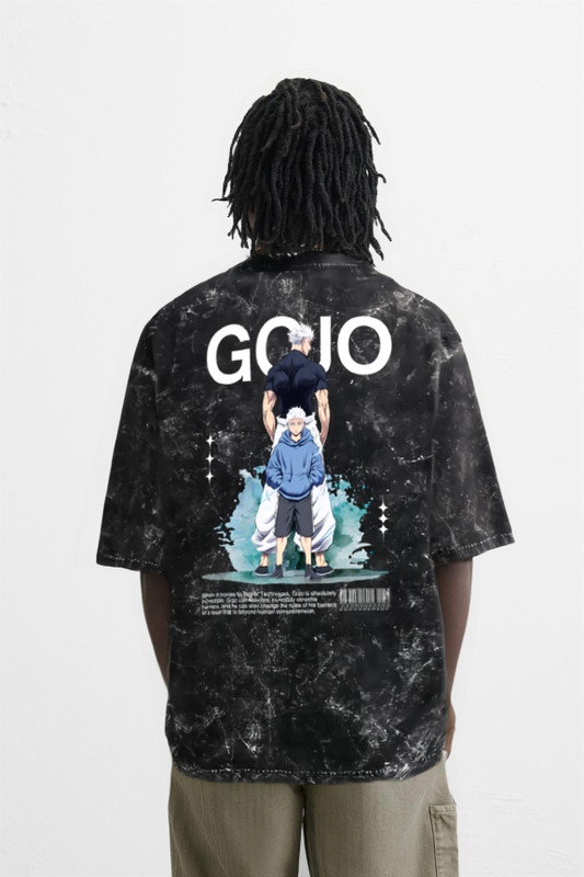 Gojo Acid Washed Oversized Tee NuanceDesigns