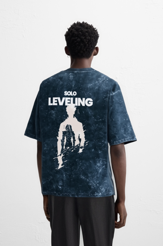 solo lev Acid Washed Oversized Tee NuanceDesigns